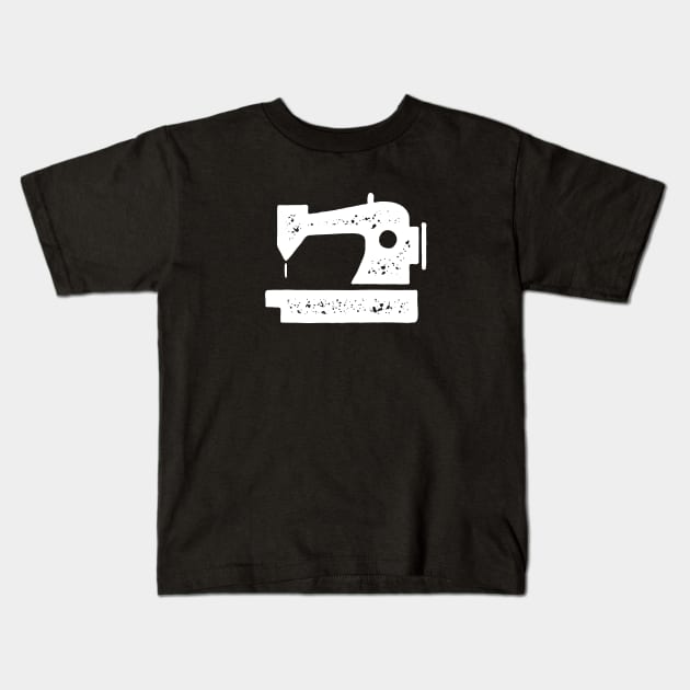 Sewing Machine Icon Kids T-Shirt by tommartinart